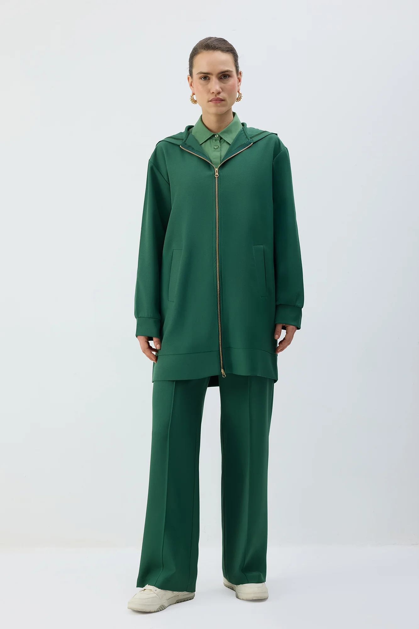 ZIP-UP HOODED JACKET - Image 3