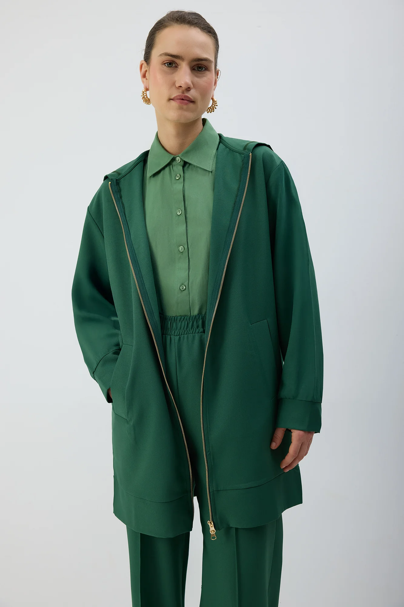 ZIP-UP HOODED JACKET - Image 4