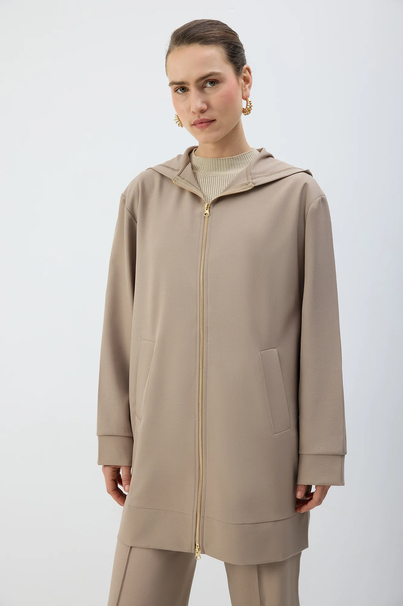 ZIP-UP HOODED JACKET - Image 4