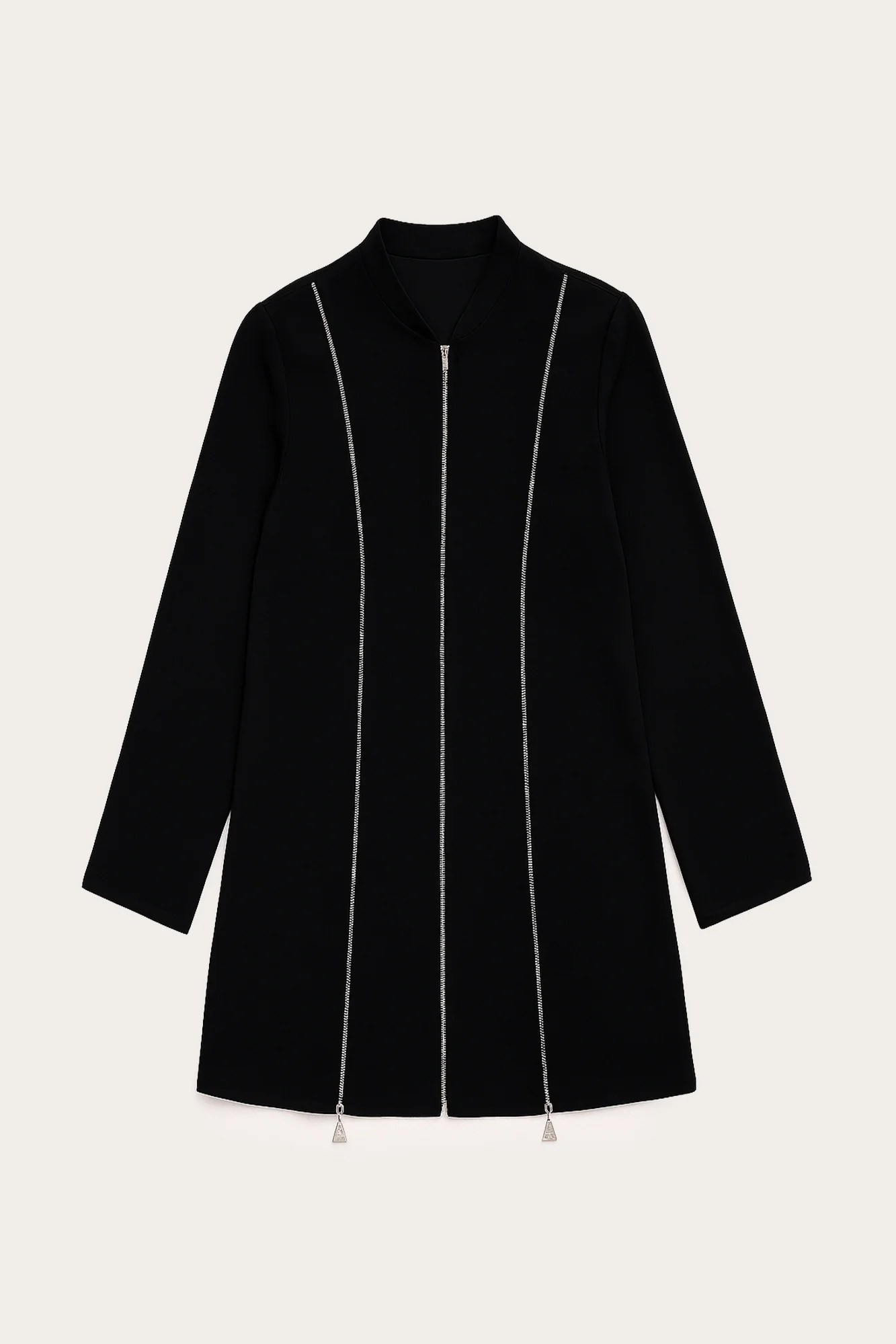 ZIPPERED CREPE JACKET - Image 3
