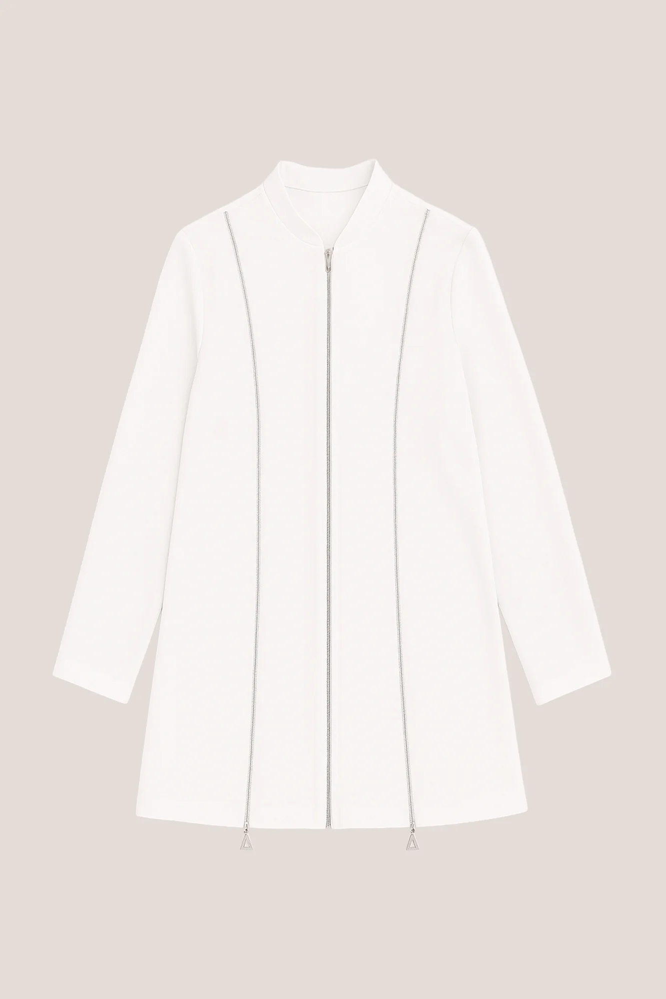 ZIPPERED CREPE JACKET - Image 3