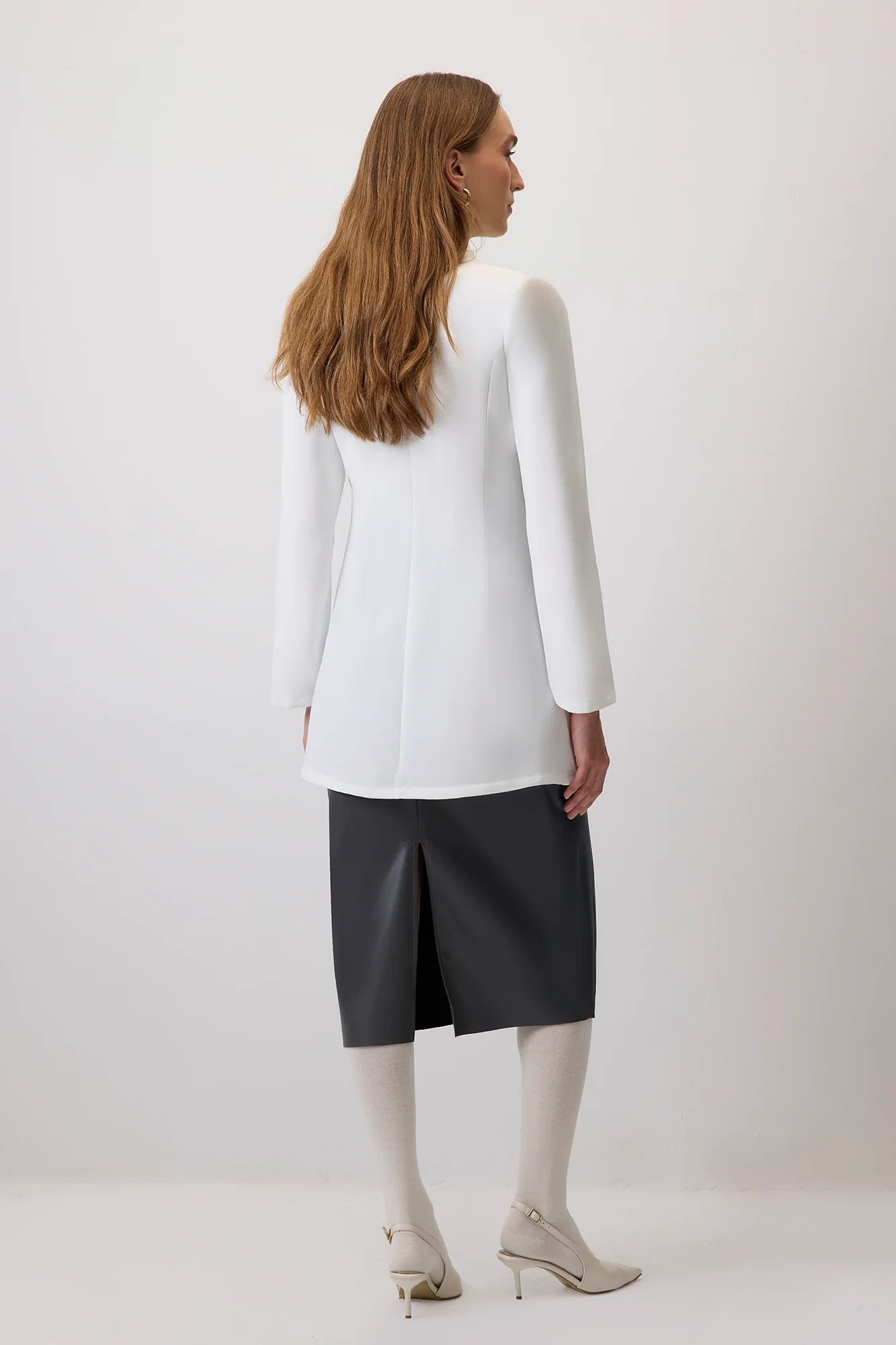 ZIPPERED CREPE JACKET - Image 6